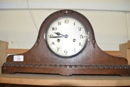 WOODEN MANTEL CLOCK