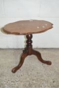 SMALL SCALLOPED EDGE OCCASIONAL TABLE, APPROX 56 X 44CM MAX