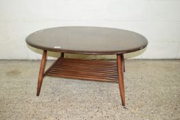 1950S/1960S OVAL COFFEE TABLE, APPROX 107 X 87CM MAX