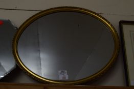 OVAL MIRROR IN GILT FRAME