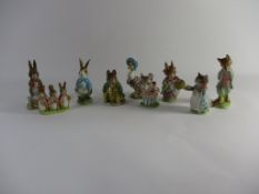 BOX CONTAINING BESWICK BEATRIX POTTER FIGURES INCLUDING SAMUEL WHISKERS, FOXY WHISKERED GENTLEMAN,