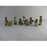 BOX CONTAINING BESWICK BEATRIX POTTER FIGURES INCLUDING SAMUEL WHISKERS, FOXY WHISKERED GENTLEMAN,