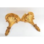 PAIR OF GILT WALL MOUNTS