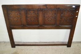 CARVED HEADBOARD, WIDTH APPROX 138CM