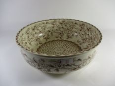 LARGE STAFFORDSHIRE POTTERY BOWL