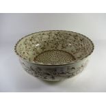 LARGE STAFFORDSHIRE POTTERY BOWL