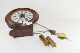 CLOCK WITH TWO WEIGHTS AND PENDULUM