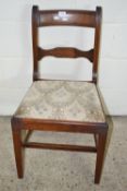 UPHOLSTERED BEDROOM CHAIR, HEIGHT APPROX 85CM