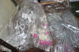 PLASTIC BAGS CONTAINING COSTUME JEWELLERY, MAINLY NECKLACES