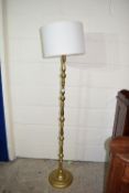 MODERN BRASS LAMP STANDARD, APPROX 127CM