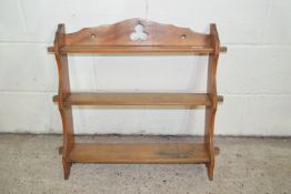 SMALL PLATE RACK OR WALL SHELF UNIT, APPROX 58CM