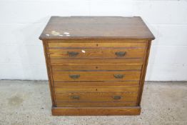 EARLY 20TH CENTURY OAK CHEST OF DRAWERS, WIDTH APPROX 83CM MAX