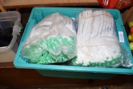 PLASTIC BOX CONTAINING GLOVES