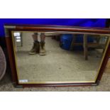 RECTANGULAR MIRROR IN WOODEN FRAME