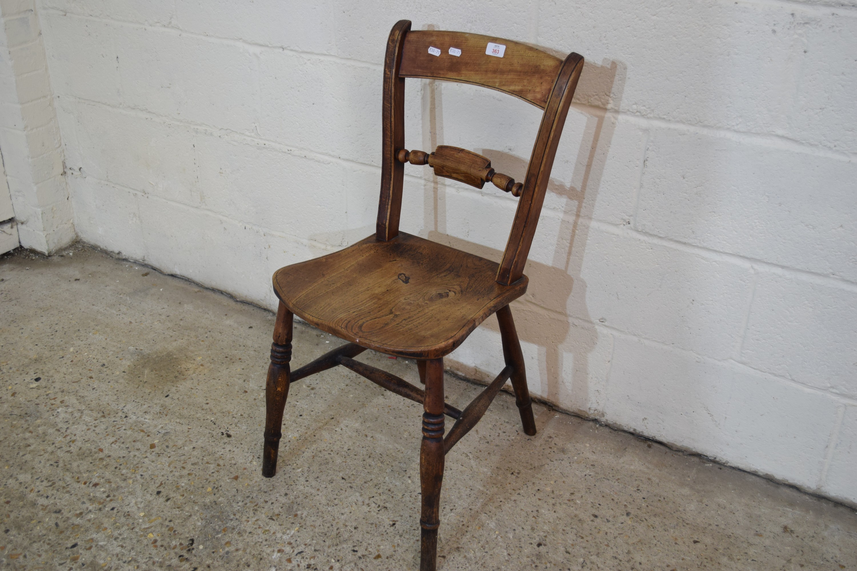 SMALL RUSTIC BEDROOM CHAIR, HEIGHT APPROX 86CM - Image 2 of 2