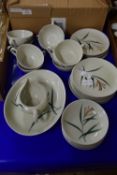 CERAMIC TEA WARES, CUPS, SAUCERS, SMALL PLATES ETC