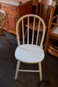 PAINTED PINE KITCHEN CHAIR, HEIGHT APPROX 88CM