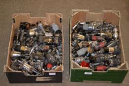 TWO BOXES OF VINTAGE RADIO VALVES