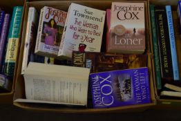 BOX OF MIXED BOOKS TO INCLUDE VARIOUS TITLES BY JOSEPHINE COX ETC