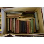 BOX OF MIXED BOOKS TO INCLUDE ELEMENTARY GREEK TRANSLATION, FOUR LATIN AUTHORS, THE LOVE OF JESUS