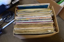 BOX OF VINTAGE LPS TO INCLUDE DAVID BOWIE, ABBA, ELVIS ETC