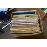 BOX OF VINTAGE LPS TO INCLUDE DAVID BOWIE, ABBA, ELVIS ETC