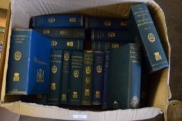 BOX OF MIXED BOOKS POETICAL RELATED TO INCLUDE MATTHEW ARNOLD'S POETICAL WORKS, WHITTIERS POETICAL