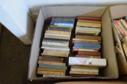 BOX OF PAPERBACK BOOKS TO INCLUDE THE LIVING NEW TESTAMENT, EVANGELICISM, SOME PRINCIPLES AND