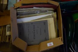 BOX OF VINTAGE SHEET MUSIC