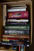 BOX OF MIXED BOOKS TO INCLUDE THE STORY OF PAINTING, THE 20TH CENTURY BOOK, THE RUSSIAN REVOLUTION