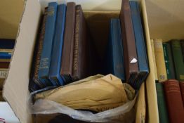 BOX OF NINE FOLDERS OF VINTAGE RECORDS BY HMV PLUS OTHERS