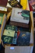BOX OF MIXED BOOKS TO INCLUDE UNTOLD STORIES, WRITING HOME, VILLAGE SCHOOL ETC