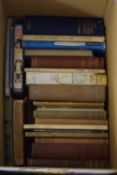 BOX OF MIXED BOOKS TO INCLUDE THE METHODIST HYMN BOOK ILLUSTRATED, STUDIES IN THEOLOGY, LAWS OF