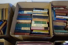 BOX OF MIXED BOOKS TO INCLUDE THE VALLEY OF DECISION, IMAGES IN A MIRROR, THE FOUNTAIN ETC