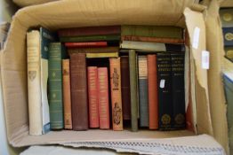BOX OF MIXED BOOKS TO INCLUDE VOLS 1 AND 2 OF HISTORY OF THE UNITED STATES, HISTORY AND HISTORIANS