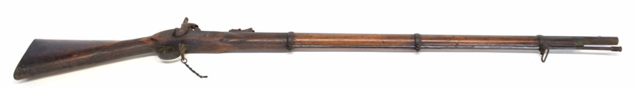 1853 pattern 3-band Enfield percussion rifle made by London Arms Co, dated on lock 1861 and