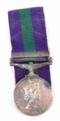 Queen Elizabeth II General Service medal with Cyprus 1963-64 clasp, impressed to 23215456 Trooper