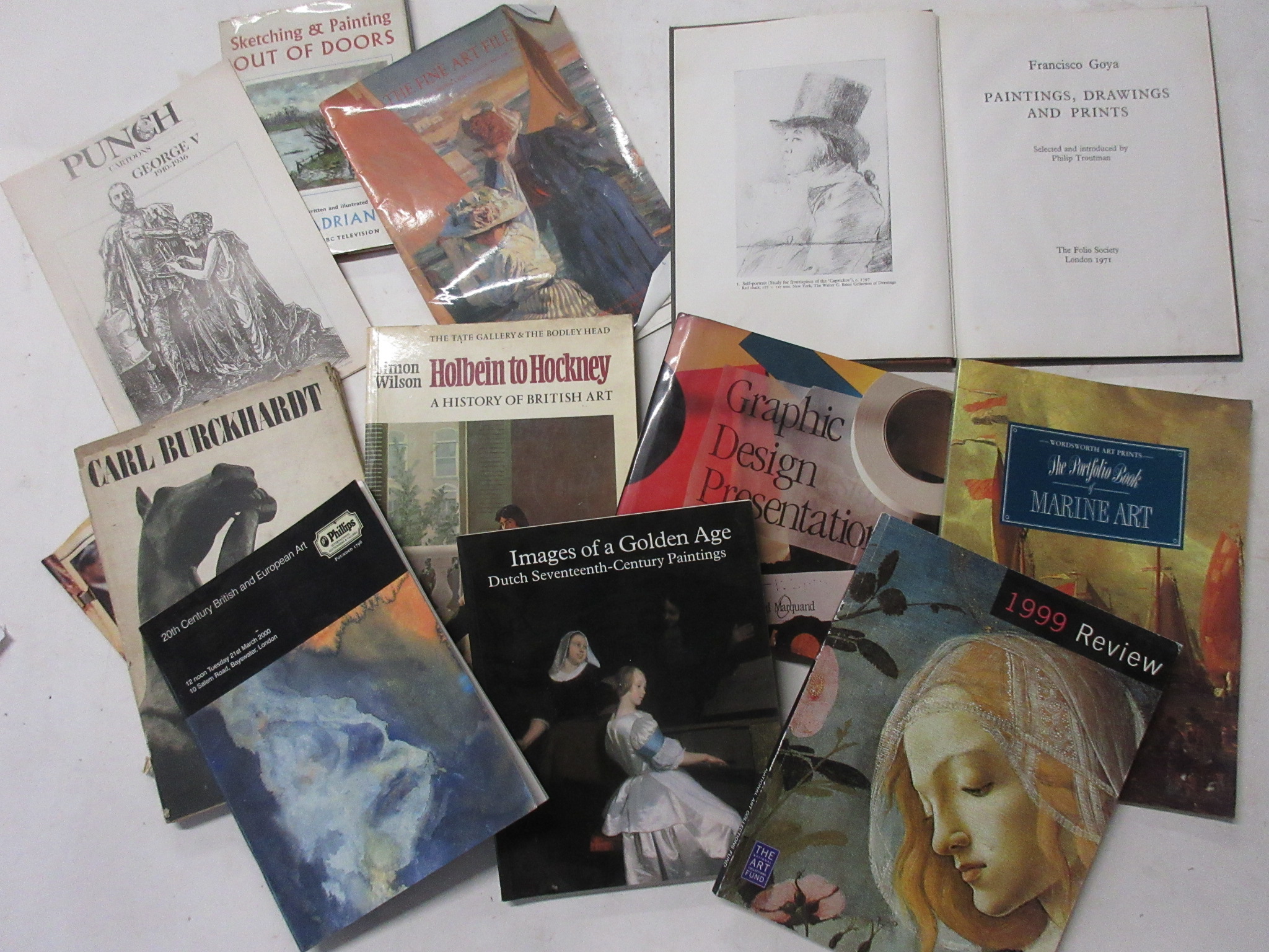 230: Box of art interest 20+ books and magazines including CHARLES MERYON ETCHINGS + HOLBEIN TO - Image 2 of 3