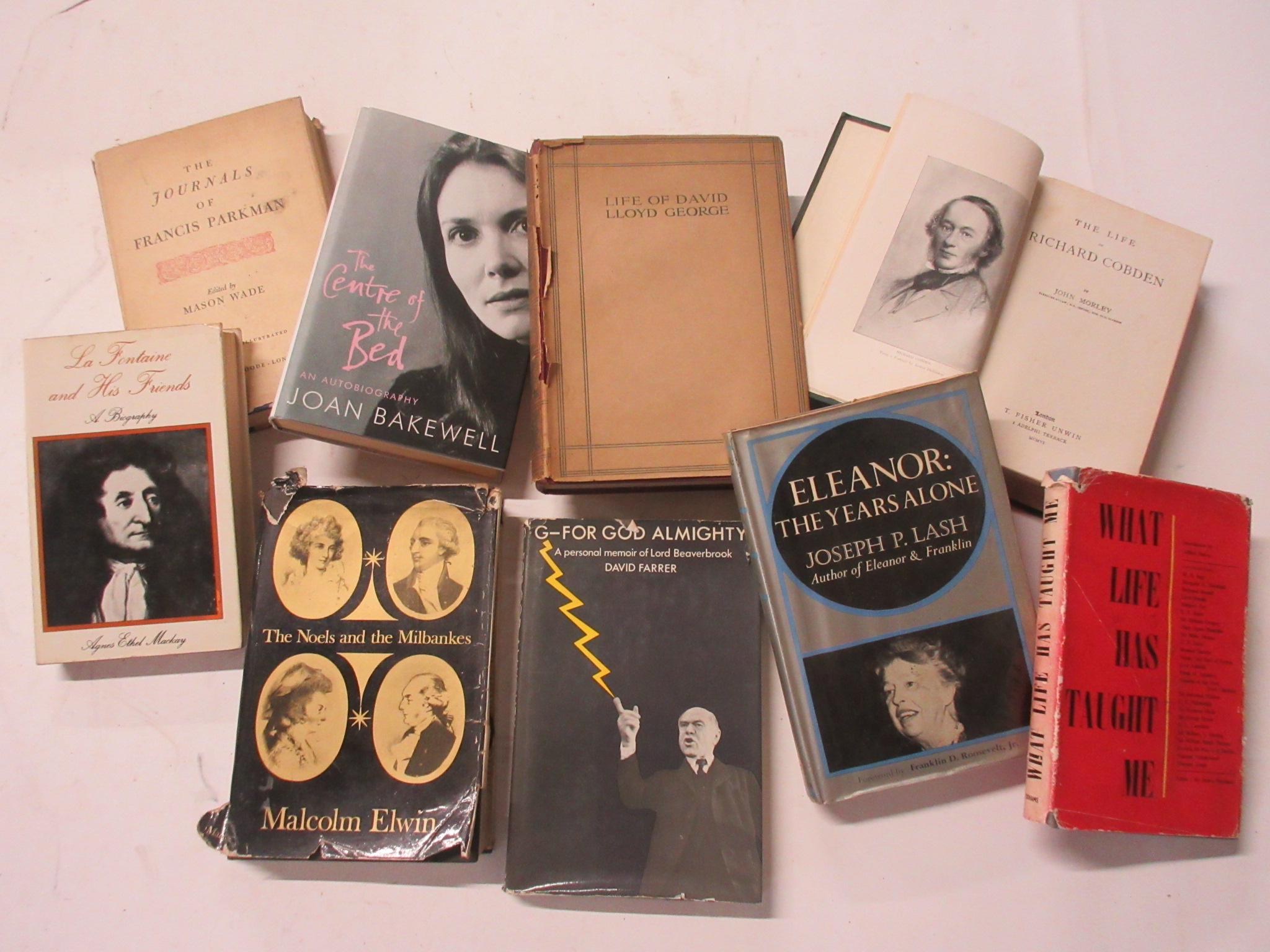 47: authors, bios and books on books 18 titles including JOURNALS OF FRANCIS PARKMAN + JOHN