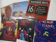 6 LPS including ROD STEWART, KOOL AND THE GANG,