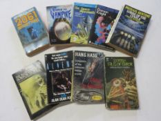 779b: 18 vintage Sci-fi and horror books including ARTHUR C CLARKE: 2061 ODYSSEY THREE + CAROLINE