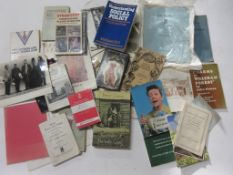 Box of mixed ephemera including UK topographical and historical interest