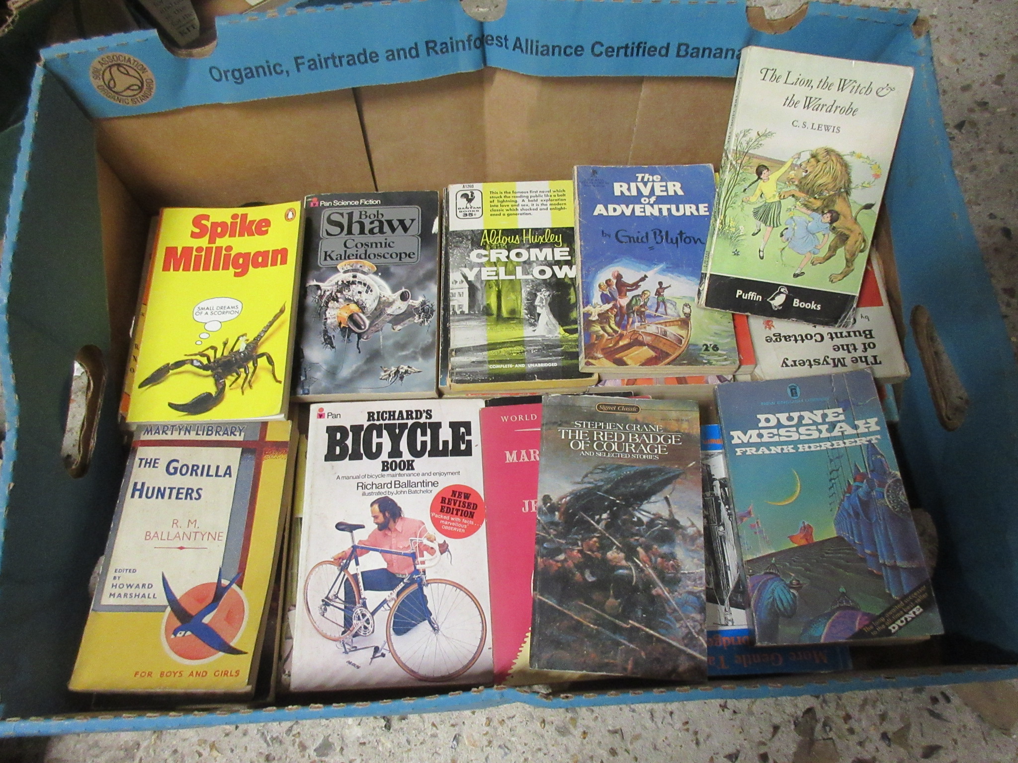 Two boxes assorted vintage paperback "Lucky Dip" including Penguin Classics, "Pan" titles, authors - Image 2 of 3
