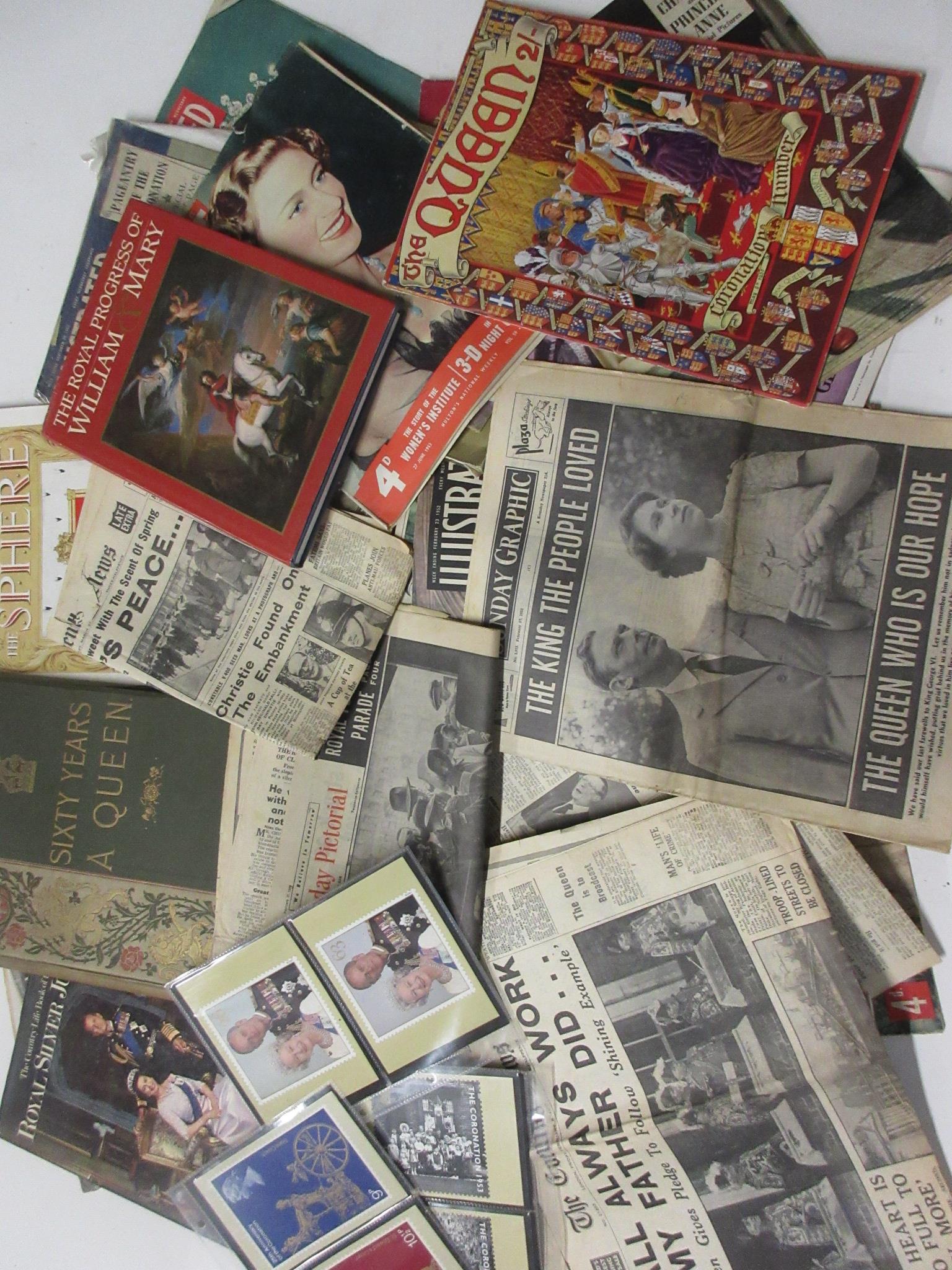 803: Box of Royalty interest including VICTORIA'S SIXTY YEARS A QUEEN plus books, mags, - Image 3 of 3