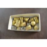 SMALL BOX CONTAINING METAL THIMBLES