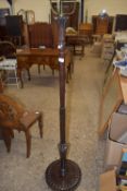 TURNED HEAVY LAMP STANDARD, HEIGHT APPROX 149CM