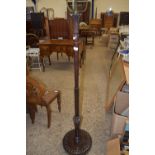 TURNED HEAVY LAMP STANDARD, HEIGHT APPROX 149CM