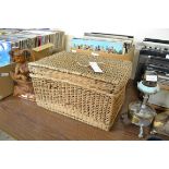 WICKERWORK PICNIC STYLE BASKET