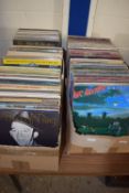 FIVE BOXES OF LPS, OVER 100 IN TOTAL, MAINLY POP MUSIC