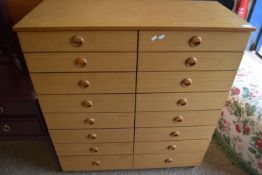 CIRCA 1960S/1970S SCHREIBER CHEST OF 16 DRAWERS, WIDTH APPROX 100CM